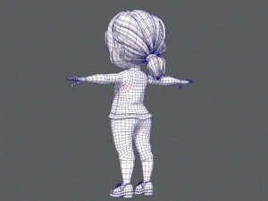 base girlv05 clothing v01 3D Model
