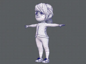 base girlv05 clothing v01 3D Model