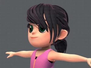 base girlv05 clothing v01 3D Model