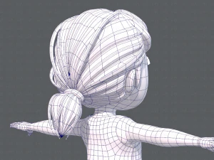 base girlv05 clothing v01 3D Model