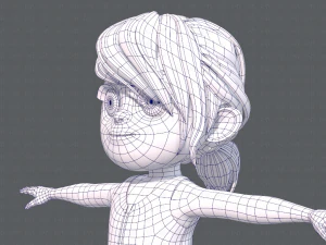 base girlv05 clothing v01 3D Model