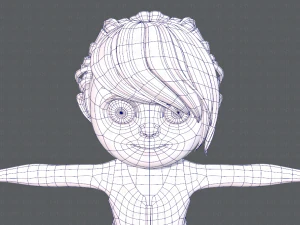 base girlv05 clothing v01 3D Model