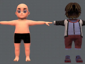 base boyv06 clothing v01 3D Model