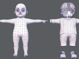base boyv06 clothing v01 3D Model