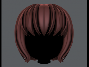 3d hair style for girl v56 3D 모델