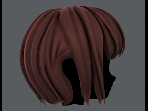 3d hair style for girl v56 3D 모델