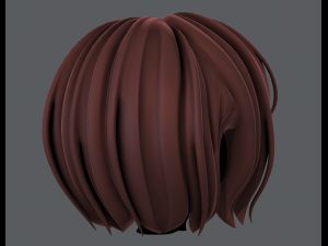 3d hair style for girl v56 3D 모델