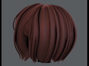 3d hair style for girl v56 3D 모델