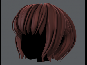 3d hair style for girl v56 3D 모델