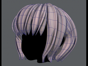 3d hair style for girl v56 3D 모델