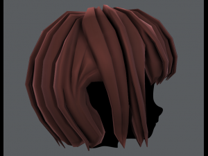 3d hair style for girl v56 3D 모델