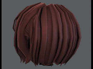 3d hair style for girl v56 3D 모델