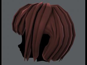 3d hair style for girl v56 3D 모델