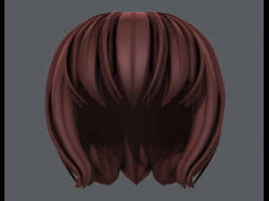 3d hair style for girl v56 3D 모델