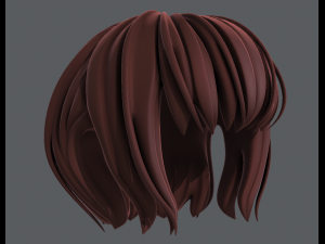 3d hair style for girl v56 3D 모델