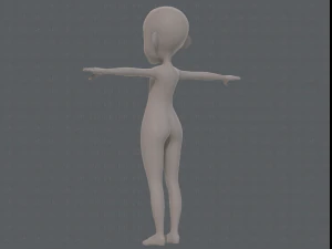 base mesh girl characterv11 3D Model