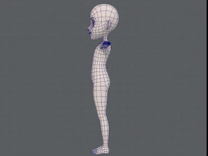 base mesh girl characterv11 3D Model