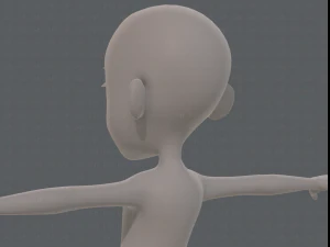 base mesh girl characterv11 3D Model