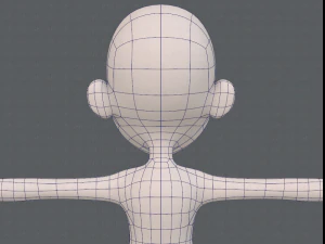 base mesh girl characterv11 3D Model