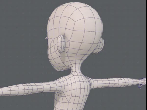 base mesh girl characterv11 3D Model