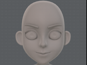 base mesh girl characterv11 Modello 3D