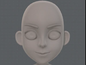 base mesh girl characterv11 3D Model