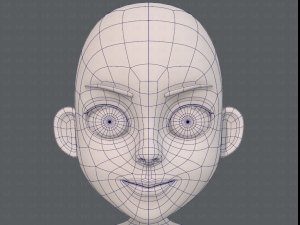 base mesh girl characterv11 Modello 3D