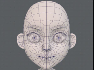 base mesh girl characterv11 3D Model