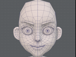 base mesh girl characterv11 Modello 3D