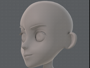 base mesh girl characterv11 Modello 3D