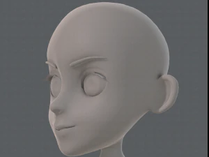 base mesh girl characterv11 3D Model