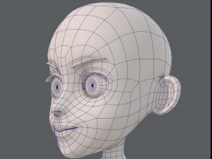 base mesh girl characterv11 Modello 3D