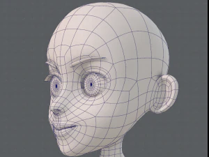 base mesh girl characterv11 3D Model
