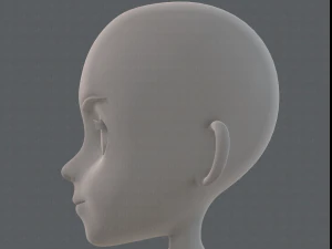 base mesh girl characterv11 3D Model