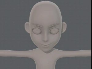 base mesh girl characterv11 3D Model