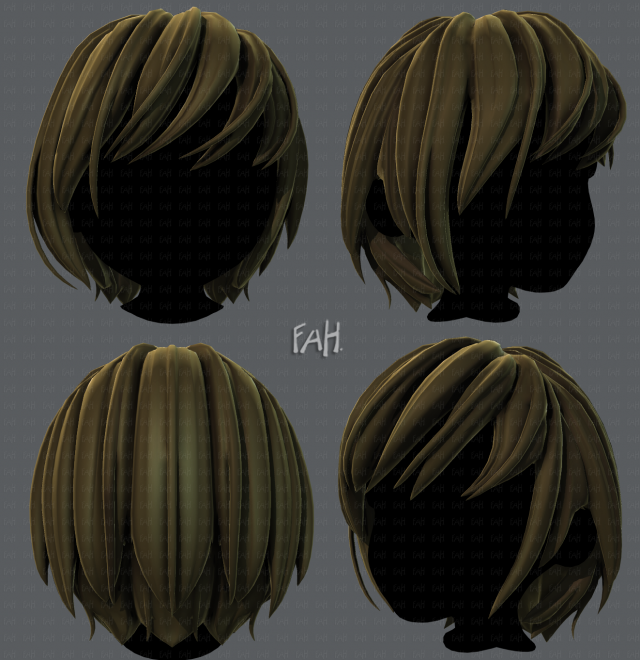 3d hair style for boy v51 3D-Modell .c4d .max .obj .3ds .fbx .stl .blend 