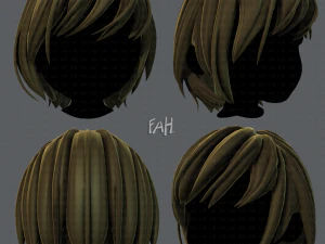 Gaya rambut 3d untuk anak laki-laki v51 Model 3D