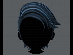 3d hair style for boy v52 3D Model