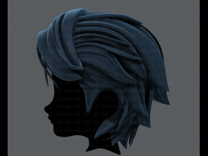 3d hair style for boy v52 3D Model