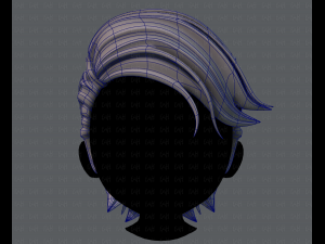 3d hair style for boy v52 3D Model