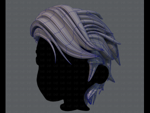 3d hair style for boy v52 3D Model