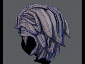 3d hair style for boy v52 3D Model