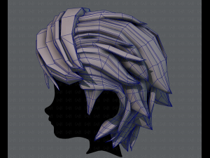 3d hair style for boy v52 3D Model