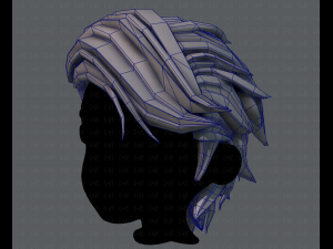 3d hair style for boy v52 3D Model