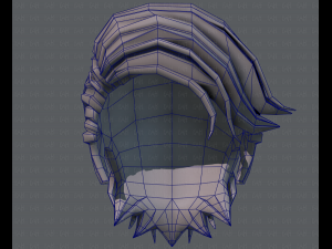 3d hair style for boy v52 3D Model