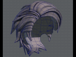 3d hair style for boy v52 3D Model