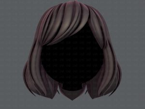 3d hair style for girl v57 Modèle 3D