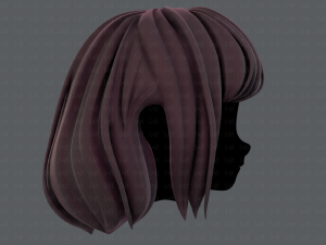 3d hair style for girl v57 Modèle 3D