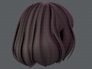 3d hair style for girl v57 Modèle 3D