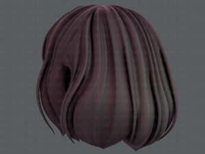 3d hair style for girl v57 Modèle 3D